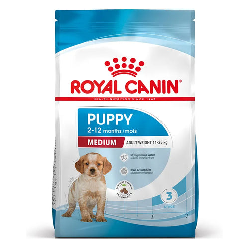 Royal Canin Medium Puppy - Пълноценна храна за подрастващи кучета от средноголеми породи 12 кг
