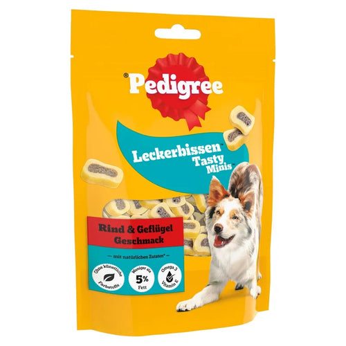 Pedigree Tasty Minis - Лакомство за кучета с говеждо и птичи месо 155 гр