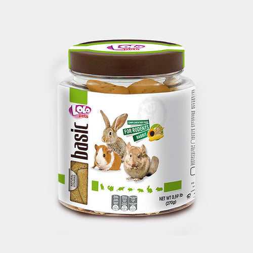 Lolo Pets Cookies for Rodents&Rabbits - Бисквити за гризачи и зайци в бурканче 270 гр
