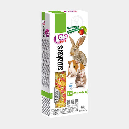 Lolo Pets Smakers for Small rodents - Крекери с различни вкусове за гризачи 2 бр/90 гр