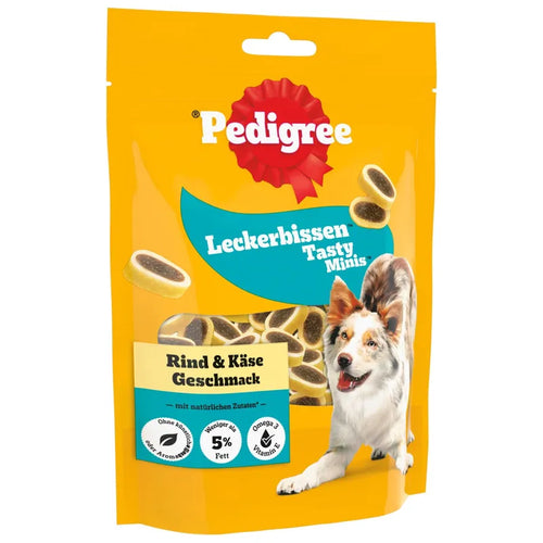 Pedigree Tasty Minis - Лакомство за кучета с говеждо и сирене 140 гр