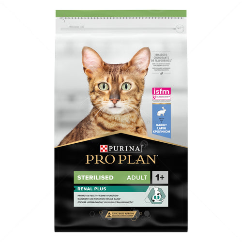 Purina PRO PLAN® Sterilised Adult Cat with Rabbit - Пълноценна храна за кастрирани котки със заешко 10 кг