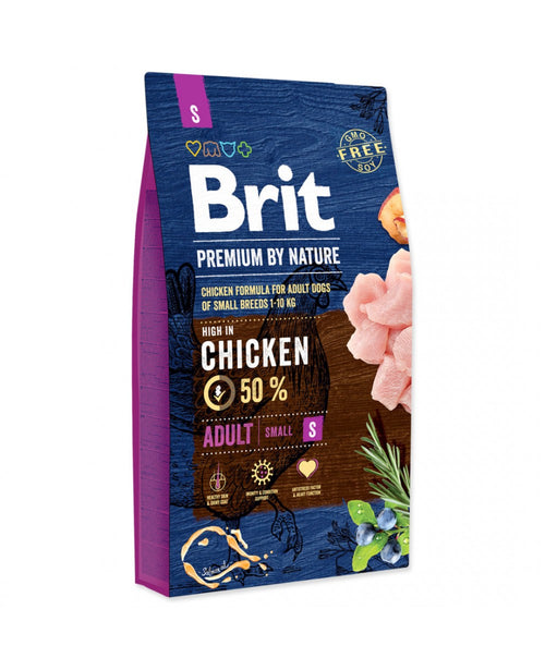 Brit Premium Adult Mini Breeds with Chicken – Пълноценна храна за кучета от дребни породи с пилешко 8 кг