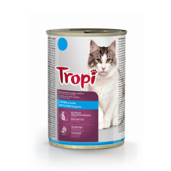 Tropi - Консерви за котки с различни вкусове 415 гр
