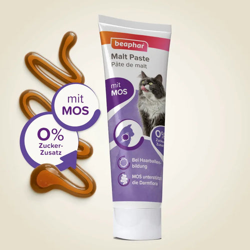 Beaphar Duo Malt Paste - Малцова паста против космени топки за котки 100 гр