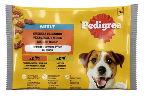 Pedigree Pouch in Jelly - Паучове за кучета в желе 4х100гр