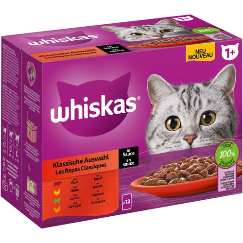 Whiskas Classic meals - Класически ястия в сос 12x85 г