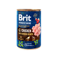 Brit with Chicken&Hearts - Пълноценна храна за кучета с пилешко и сърца 400 гр
