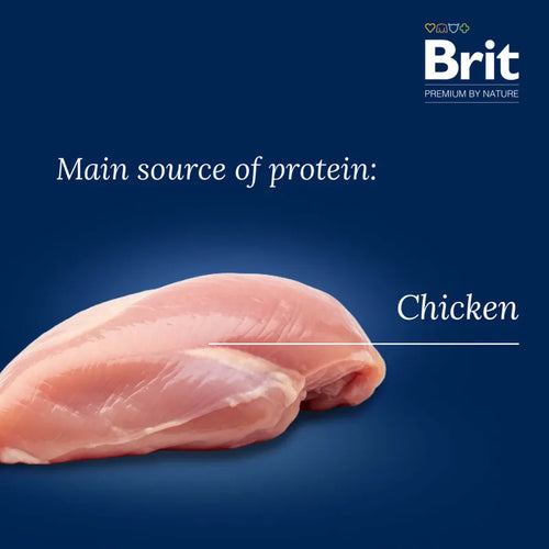 Brit Premium by Nature Adult Cat with Chicken - Пълноценна храна за котки с пилешко 8 кг