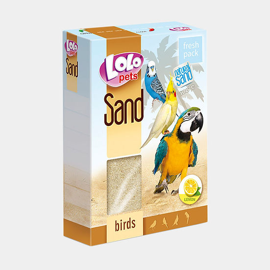 Lolo Pets Sand for Birds -  Пясък с лимонов аромат за птици 1.5 кг