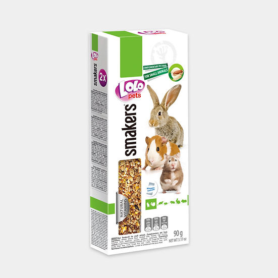 Lolo Pets Smakers for Small rodents - Крекери с различни вкусове за гризачи 2 бр/90 гр