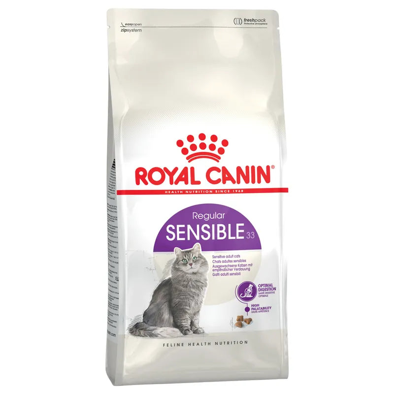 Royal Canin Sensible - Пълноценна храна за котки с чувствително храносмилане 10 кг