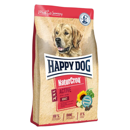 Happy Dog Active NaturCroq Medium&Maxi Breeds with Chicken,Fish&Beef- Високоенергийна храна за големи кучета с пилешко,риба,говеждо 15 кг