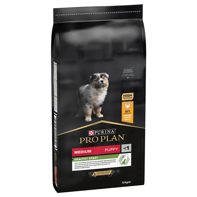 Purina Pro Plan Puppy Medium Breeds with Chicken - Пълноценна храна за подрастващи кучета от средноголеми породи с пилешко 12 кг