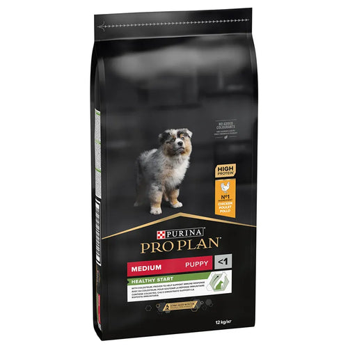 Purina Pro Plan Puppy Medium Breeds with Chicken - Пълноценна храна за подрастващи кучета от средноголеми породи с пилешко 12 кг