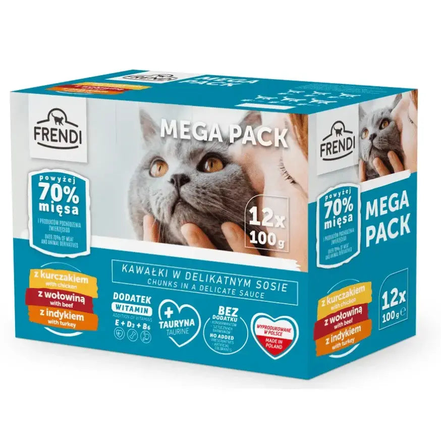 Frendi - Паучове за котки Месен Микс в сос 12x100 гр
