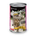 Amigos Kitten with Poultry - Консерва за подрастващи котенца с домашни птици 415 гр