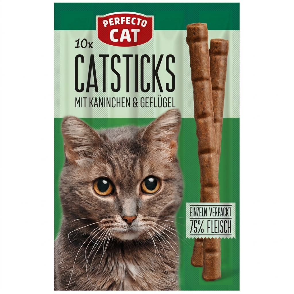 Perfecto Cat - Саламени пръчици с различни вкусове 50 гр