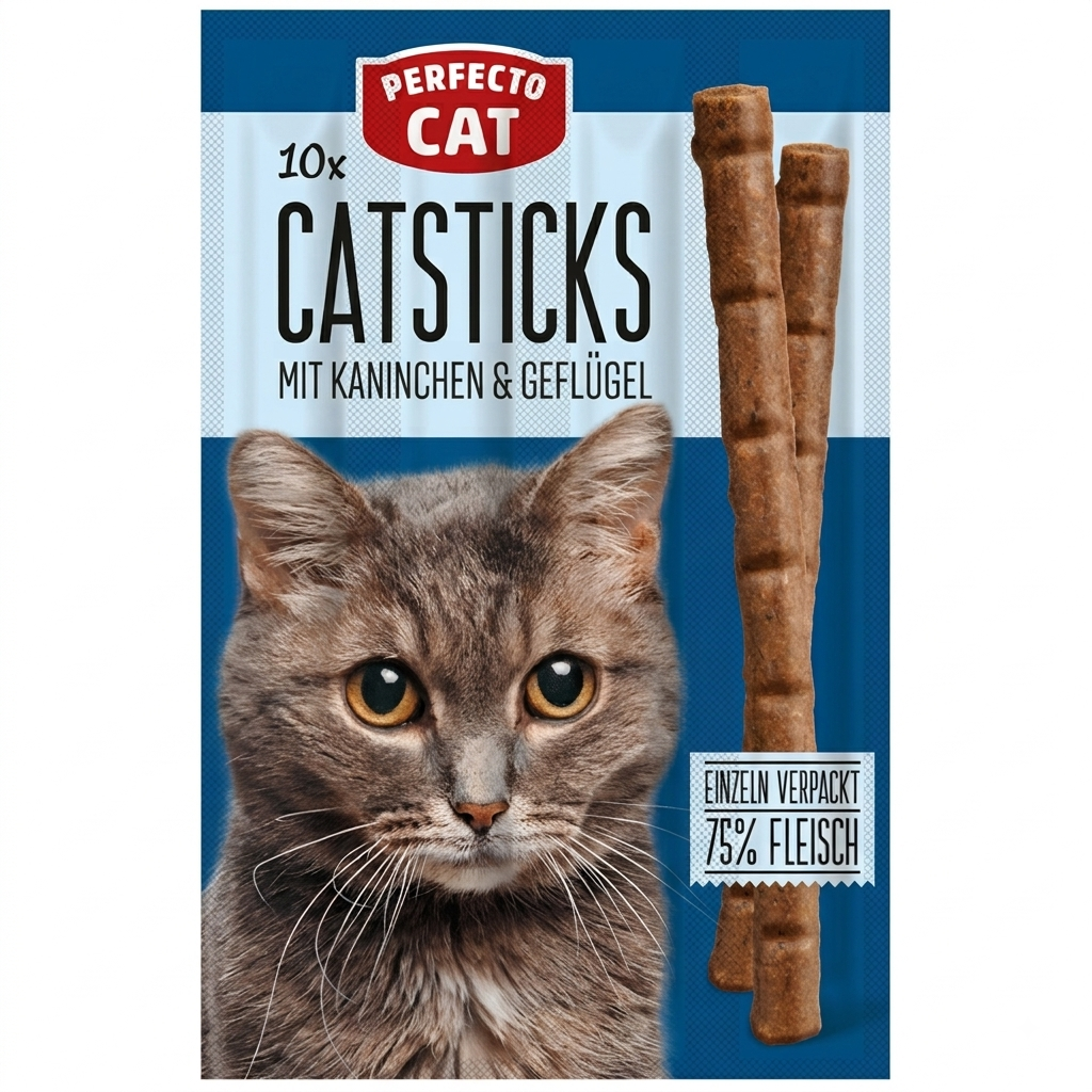 Perfecto Cat - Саламени пръчици с различни вкусове 50 гр