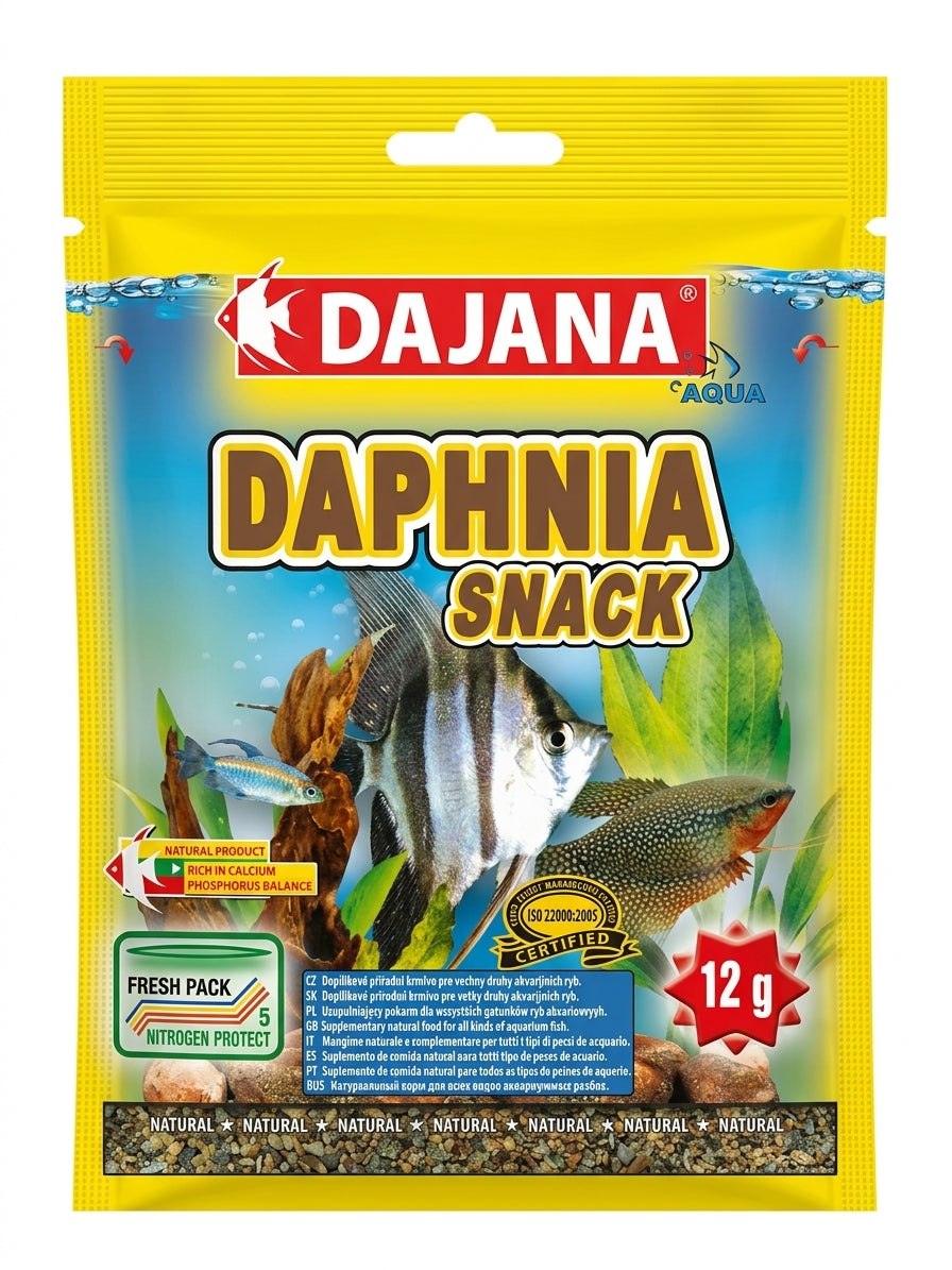Dajana Daphnia Snack 12 гр - Универсална храна за аквариумни риби