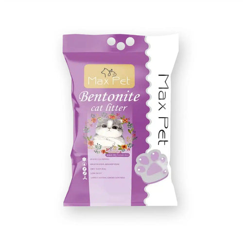 Max Pet Bentonite Cat Litter – Премиум бентонитова котешка тоалетна с аромат на лавандула 5 л