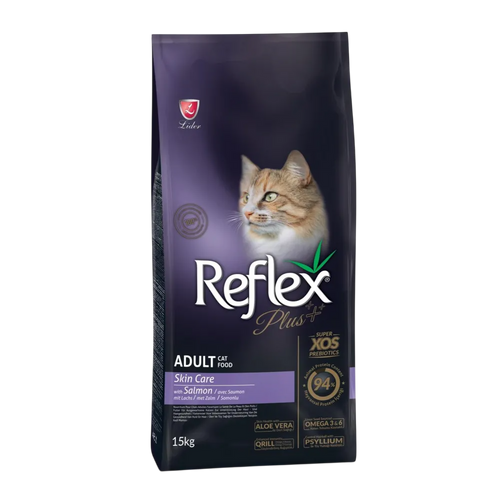 Reflex Plus Skin Care with Salmon - Пълноценна храна за котки с грижа за кожата със сьомга 15 кг
