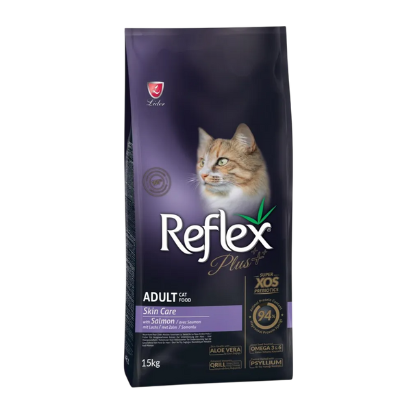 Reflex Plus Skin Care with Salmon - Пълноценна храна за котки с грижа за кожата със сьомга 15 кг