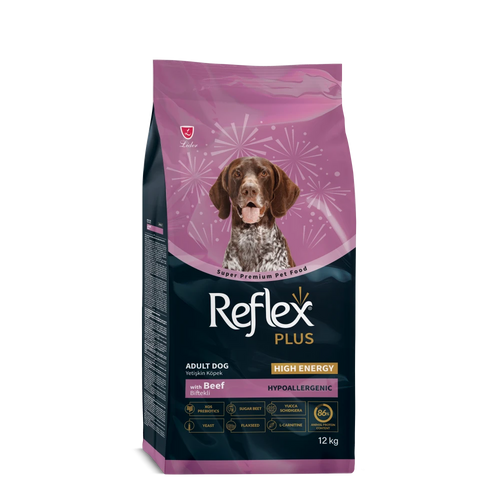 Reflex Plus Adult Medium&Maxi Breeds High Energy with Beef - Високоенергийна храна за големи кучета с говеждо месо 12 кг