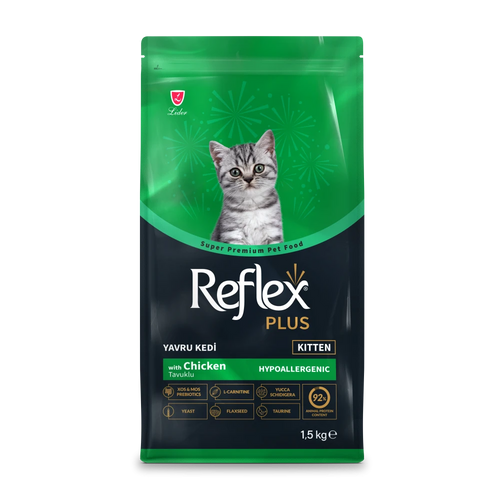 Reflex Plus Kitten with Chicken - Пълноценна храна за подрастващи котки с пилешко месо 1.5 кг
