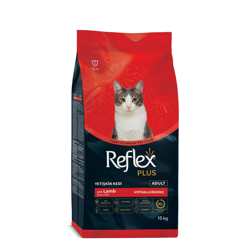 Reflex Plus with Lamb & Rice - Пълноценна храна за котки с агнешко месо и ориз 15 кг