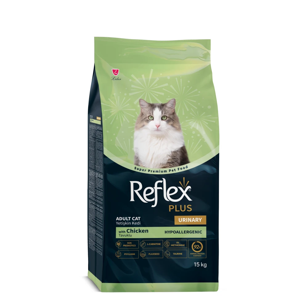 Reflex Plus Urinary with Chicken - Пълноценна храна за котки с пилешко и с грижа за уринарния тракт 15 кг