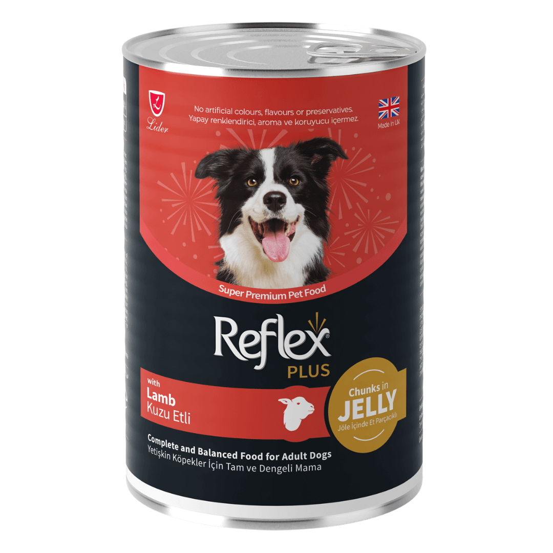 Reflex Plus Adult Dog Chunks in Jelly with Lamb – Консерва за кучета в желе с агнешко месо 400 гр