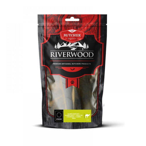 Riverwood Butcher Camel Skin - Сушени лакомства за куче от камилска кожа 200 гр