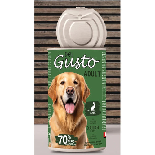 Deli Gusto Dog with Rabbit - Хапки в сос със заешко 1 250 гр