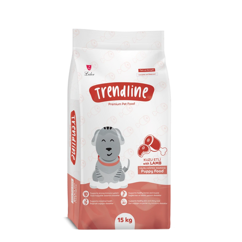 Trendline Puppy with Lamb - Пълноценна храна за подрастващи кучета с агнешко 15 кг