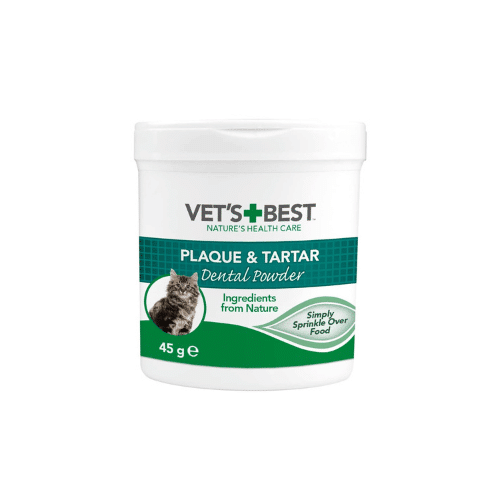Vet's Best Plaque&Tartar Dental Powder - Дентална пудра за котки 45 гр
