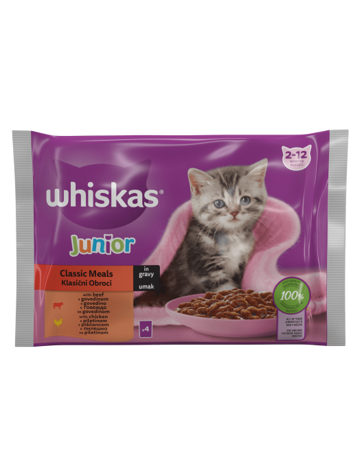 Whiskas Pouch in Gravy - Паучове за котки в сос 4x85гр
