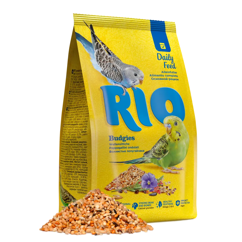 RIO Daily feed for budgies - Пълноценна ежедневна храна за вълнисти папагали 500 гр