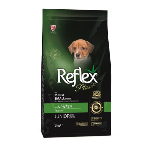 Reflex Plus Puppy Small Breeds with Chicken - Пълноценна храна за подрастващи кученца от дребни породи с пилешко 3 кг