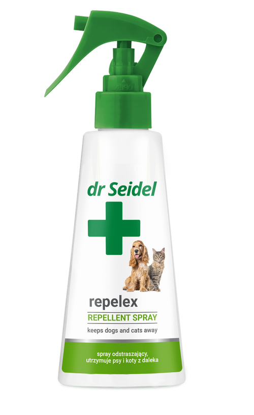 Dr.Seidel Repelex - Отблъскващ спрей против нежелано уриниране,гризане и драскане за кучета и котки 100 мл