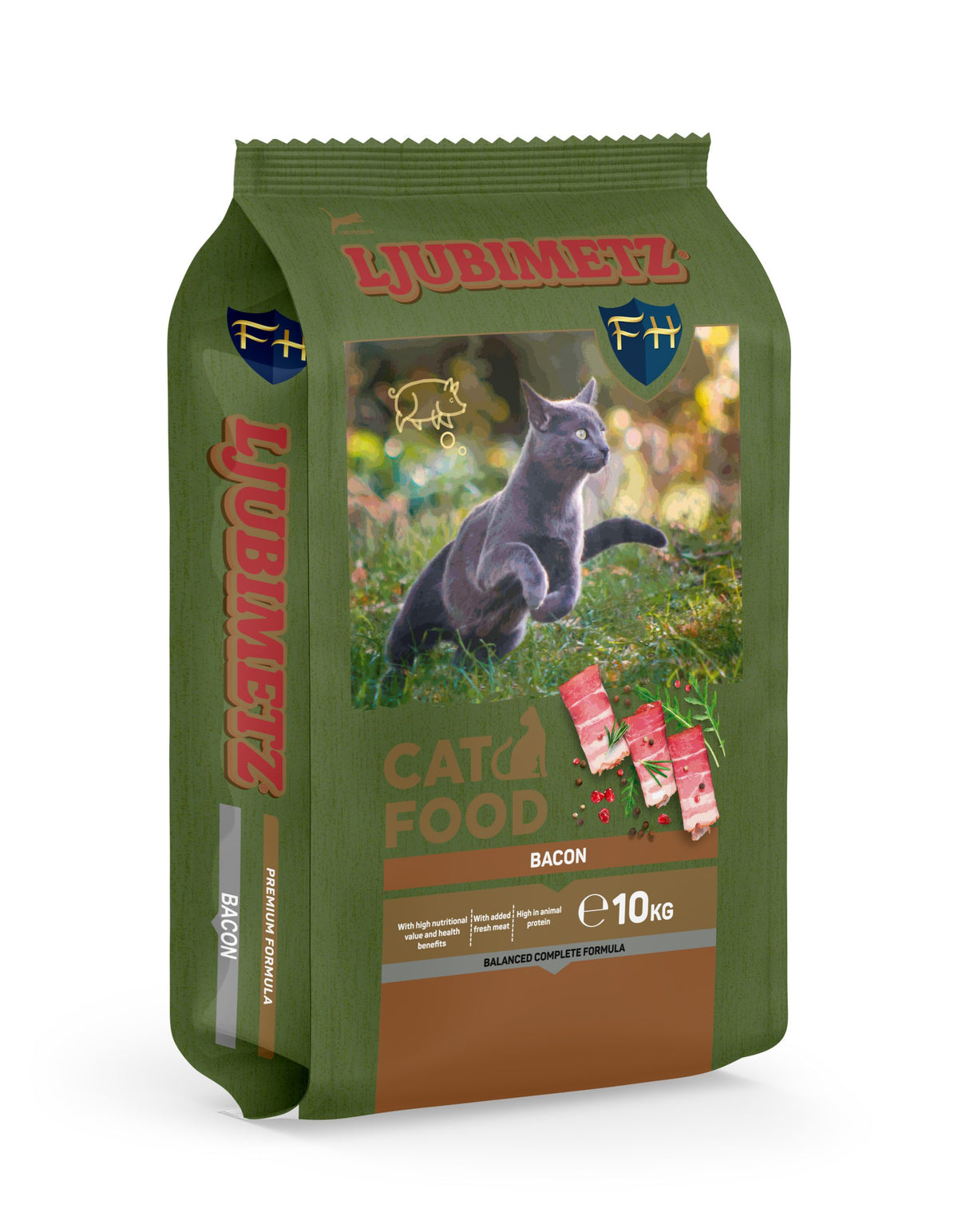 Ljubimetz Cat Food with Bacon - Любимец храна за котки с бекон 10кг
