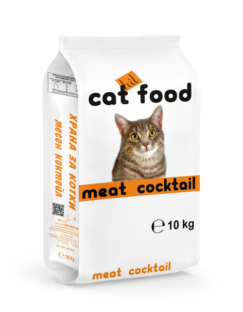 Hit Meat cocktail - Хит храна за котки от месен коктейл 10 кг