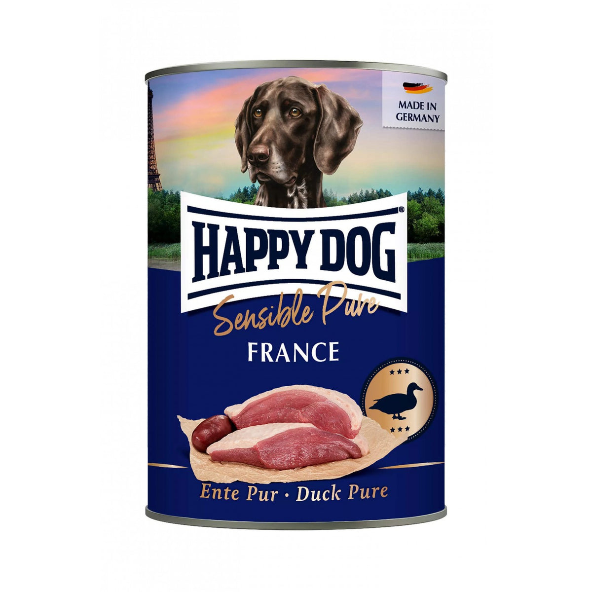 Happy Dog Sensible Pure with Duck -  Пълноценна храна за кучета с патешко месо 400 гр