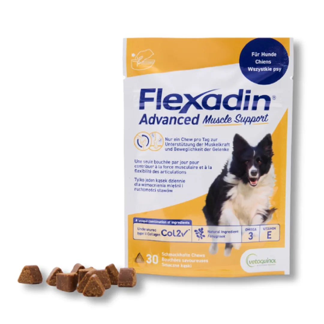 Flexadin Advanced Muscle Support - Хранителна добавка за кучета за стави и мускули 30 бр