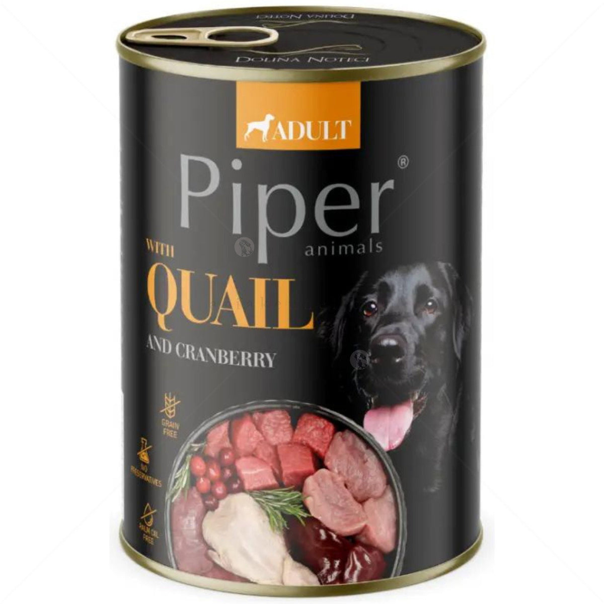 Piper with Quail&Cranberry - Пълноценна храна за кучета от всички породи с пъдпъдъче месо и червени боровинки 800 гр