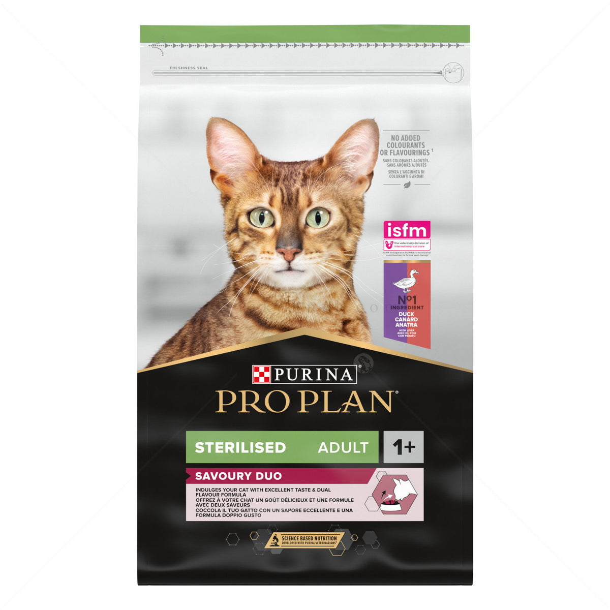 Purina PRO PLAN® Sterilised Adult Cat with Duck&Liver - Пълноценна храна за кастрирани котки с патешко и дроб 10 кг