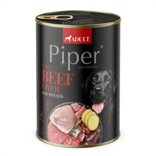 Piper with Beef liver&Potato - Пълноценна храна за кучета от всички породи с телешки дроб и картофи 800 гр