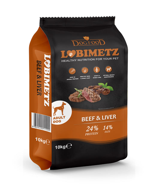 Ljubimetz Beef&Liver - Пълноценна храна за кучета с говеждо и черен дроб 10 кг