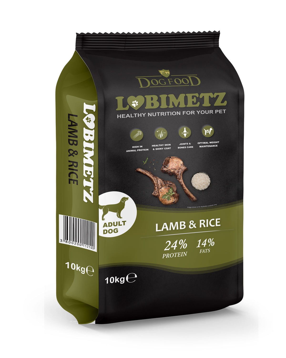 Ljubimetz Lamb&Rice - Пълноценна храна за кучета с агнешко и ориз 10 кг
