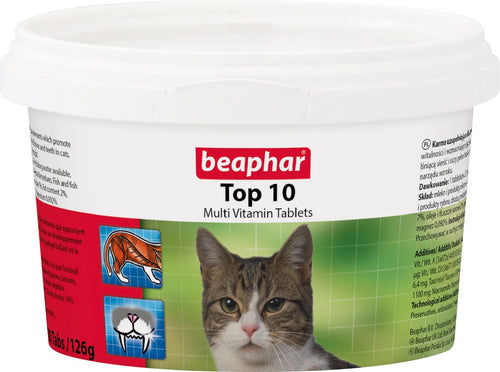 Beaphar Top 10 - Мултивитамини за котки 180 бр